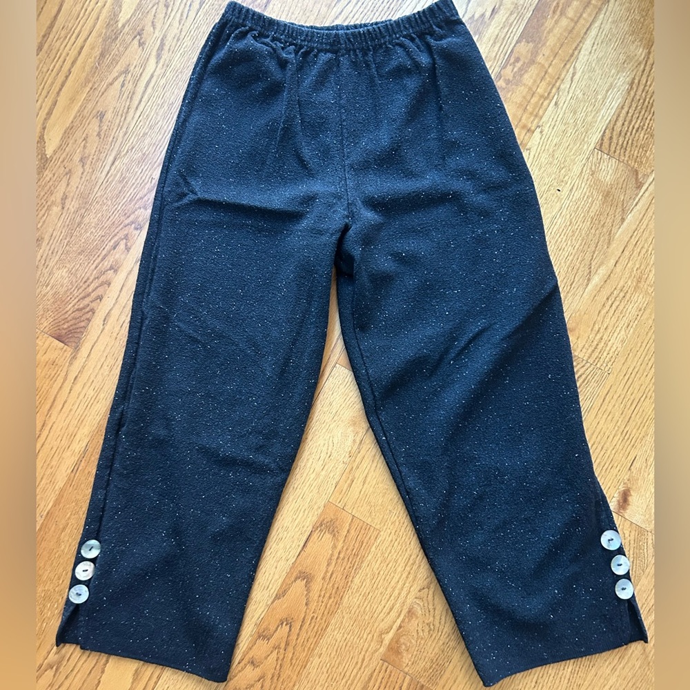 Willow Black Speckled Cropped Pants